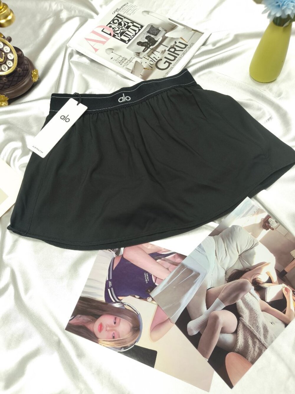 Alo Yoga Black Mini Tennis Skirt🎊Sporty, Everyday and Vacation Favorite🙆🏻‍♀️